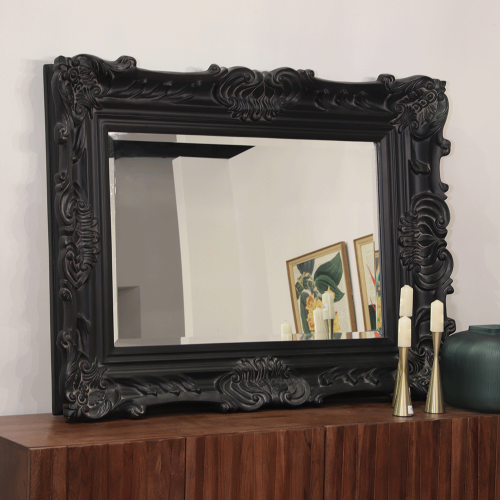 Espejo con marco de metal dorado :: Tienda Casamar - Espejo redondo