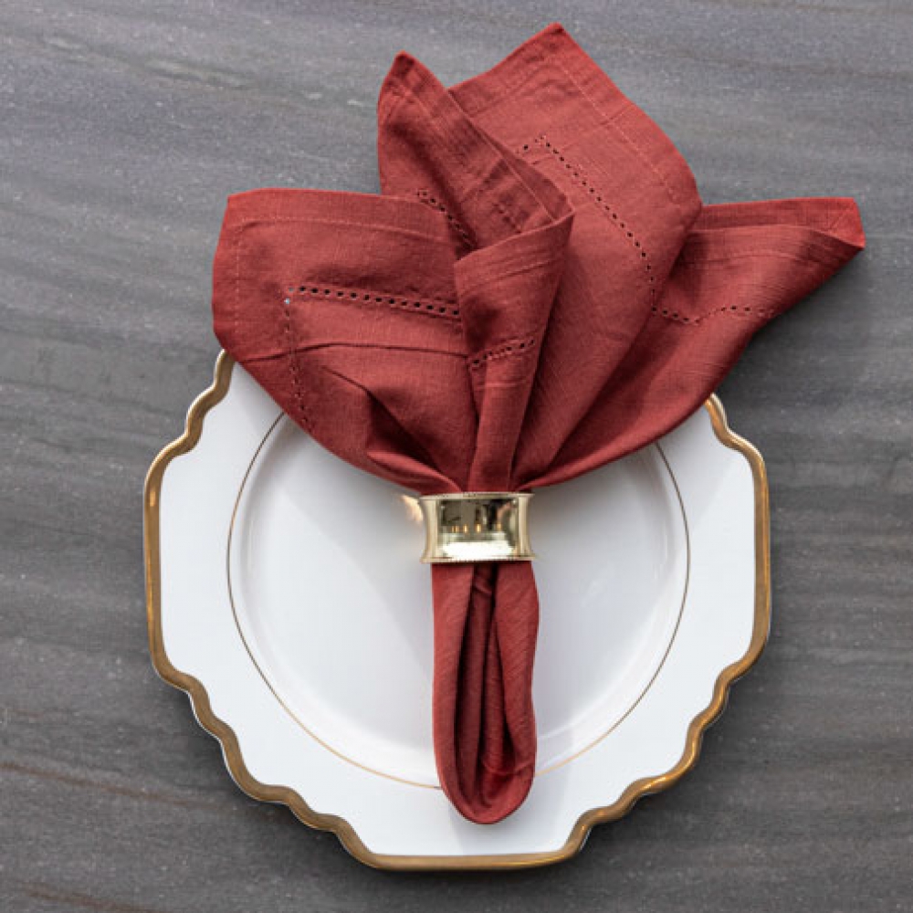 MINLUFUL Servilletero para mesa – Servilletero vintage de hierro fundido  para cocina, restaurante, servilletas de papel de cóctel, color rojo
